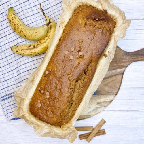 The BEST Simple Healthy Banana Bread you'll ever make- Wholemeal - Gluten Free - Vegan - Natural - Organic | Foodamentally