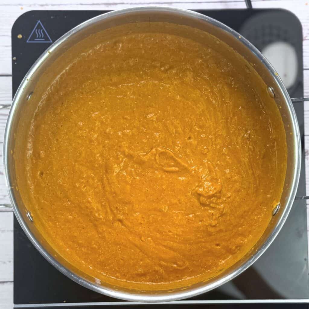 cooking progress shot